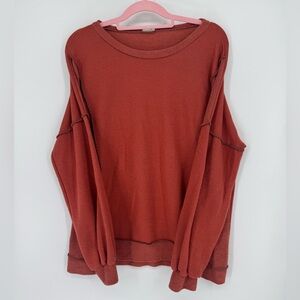 Lovely Melody Women's Orange Sweatshirt Size XL